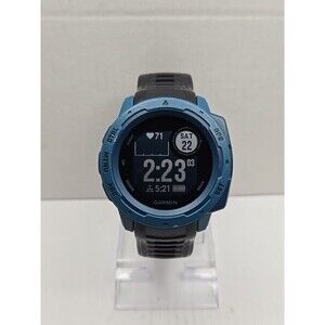 Garmin Instinct Lakeside Blue Rugged GPS Smartwatch 46mm Heart Rate 100M Unisex